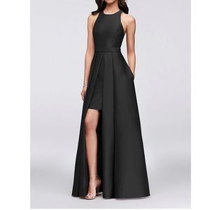 David’s Bridal bridesmaids black dress